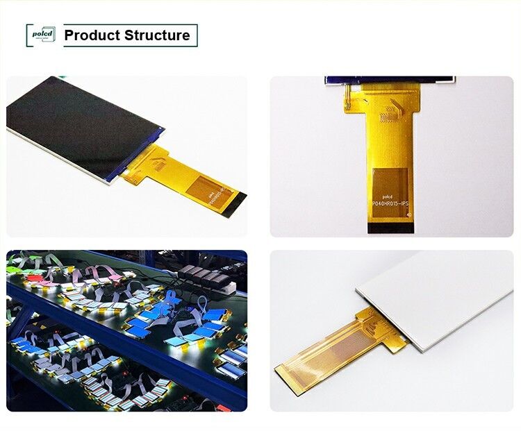 Polcd 480*800 해상도 LCD 패널 4인치 RGB 인터페이스 ST7701S Ic 사용자 정의 가능한 TFT LCD 디스플레이 모듈