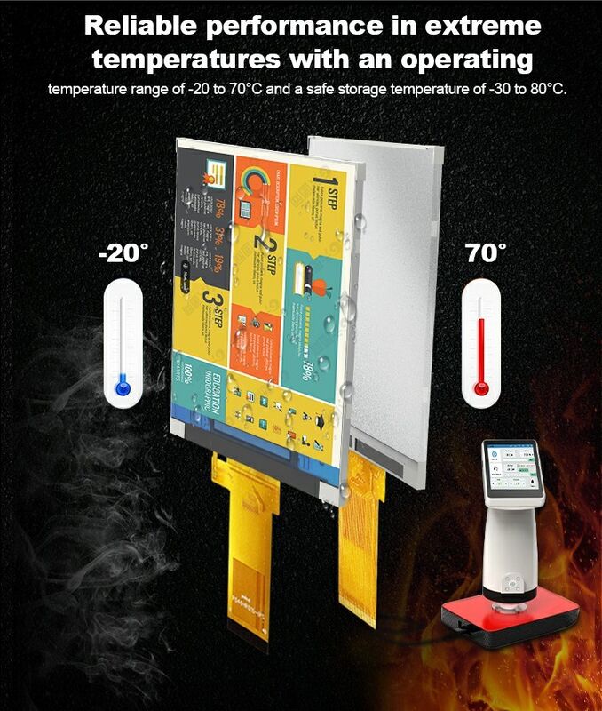 Polcd 4인치 LCD 화면 480*RGB*800 수직 디스플레이 -20~70 폭 운영 온도 산업용 LCD 모듈