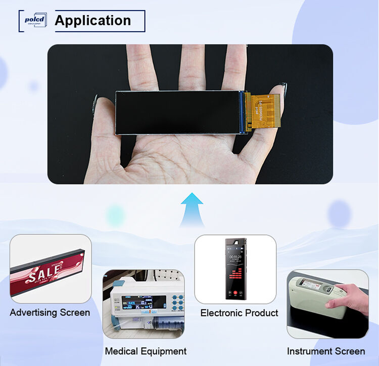 Polcd 3인치 268x800 IPS 화면 40pin RGB565 인터페이스 700 nit ST7701S 3