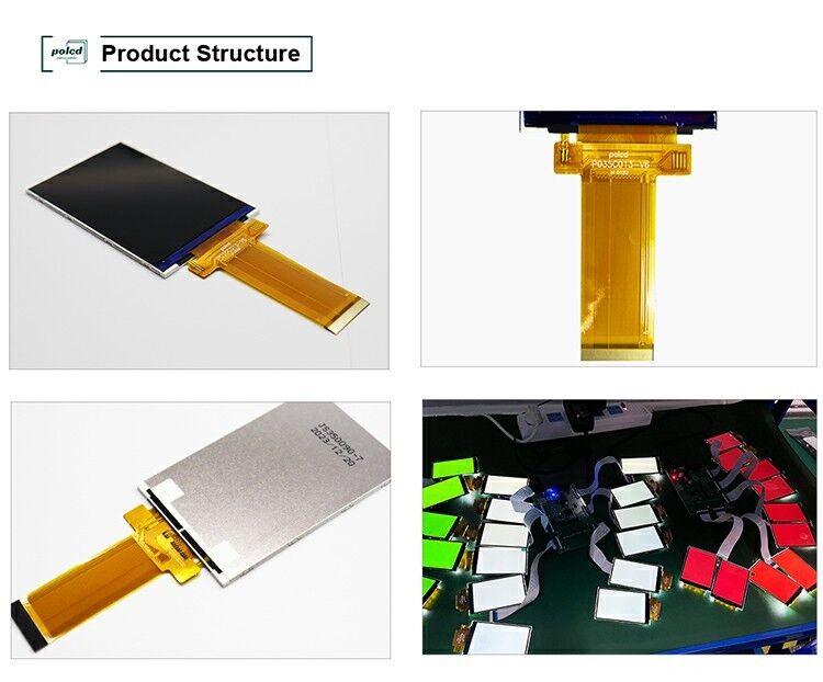 Polcd 3.5 인치 LCD 터치 디스플레이 화면 320 * 480 SPI MCU 인터페이스 IPS 풀 뷰 터치 모듈