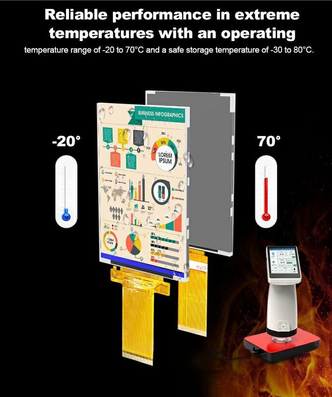 Polcd 3.5 인치 QVGA LCD 디스플레이 320x480 해상도 MCU SPI 인터페이스 터치 패널 3.5 