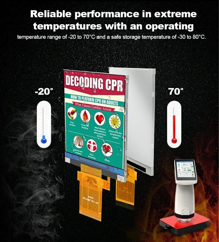 Polcd 맞춤형 2.4인치 20핀 TFT LCD 240x320 반사형 컬러 스크린, ST7789T3 LCD 디스플레이 포함