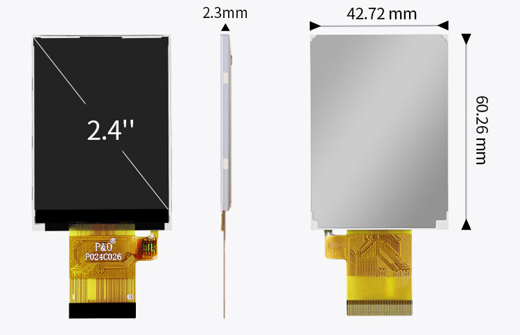 Polcd 320 니트 2.4인치 LCD TFT 디스플레이 ST7789V 240x320 해상도 LCM 화면