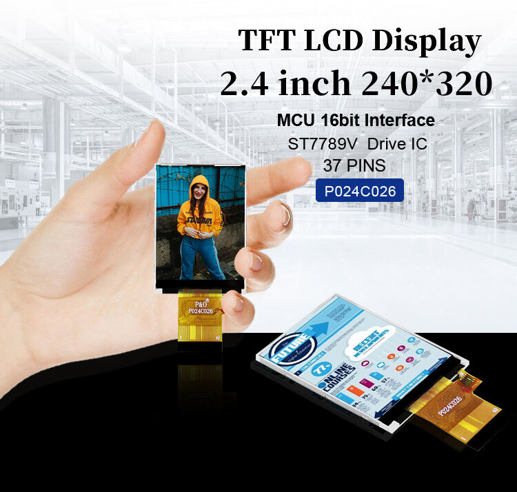 Polcd ST7789V 2.4인치 Tft 디스플레이 12 0'CLOCK 240x320 Tft LCD 패널 화면