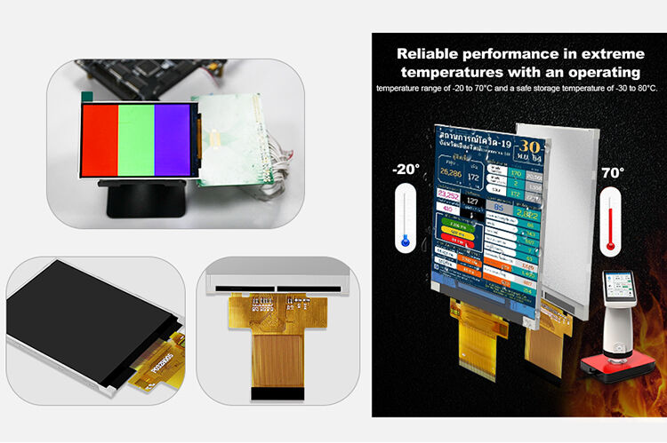 Polcd 3.2인치 240x320 픽셀 크기 작은 TFT 디스플레이 ILI9488 드라이버 lcd