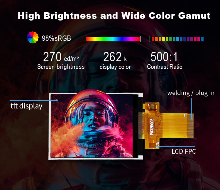 Polcd 12 O'CLOCK 3.2 인치 TFT 디스플레이 ILI9341V TFT LCD 모듈 240x320