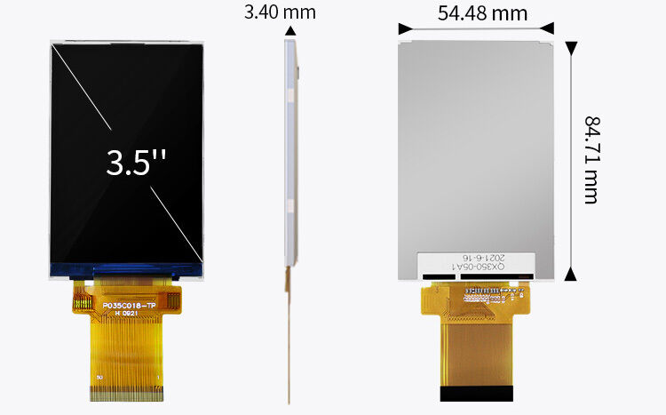 Polcd Mcu Rgb Spi 인터페이스 Tft LCD 터치 스크린 ILI9488 3.5 인치 Tft LCD 320x480