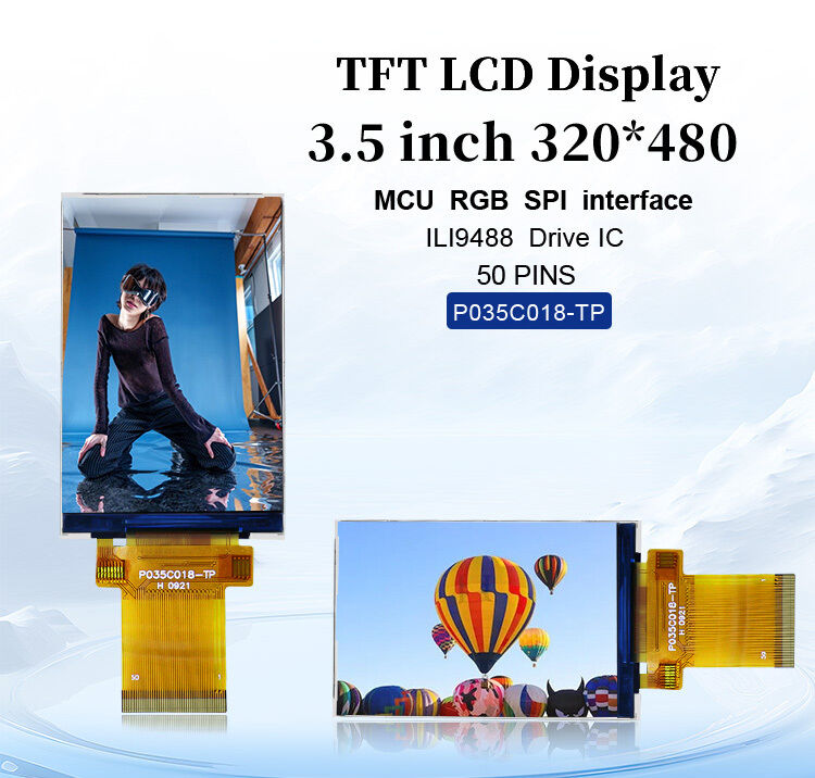Polcd Mcu Rgb Spi 인터페이스 Tft LCD 터치 스크린 ILI9488 3.5 인치 Tft LCD 320x480