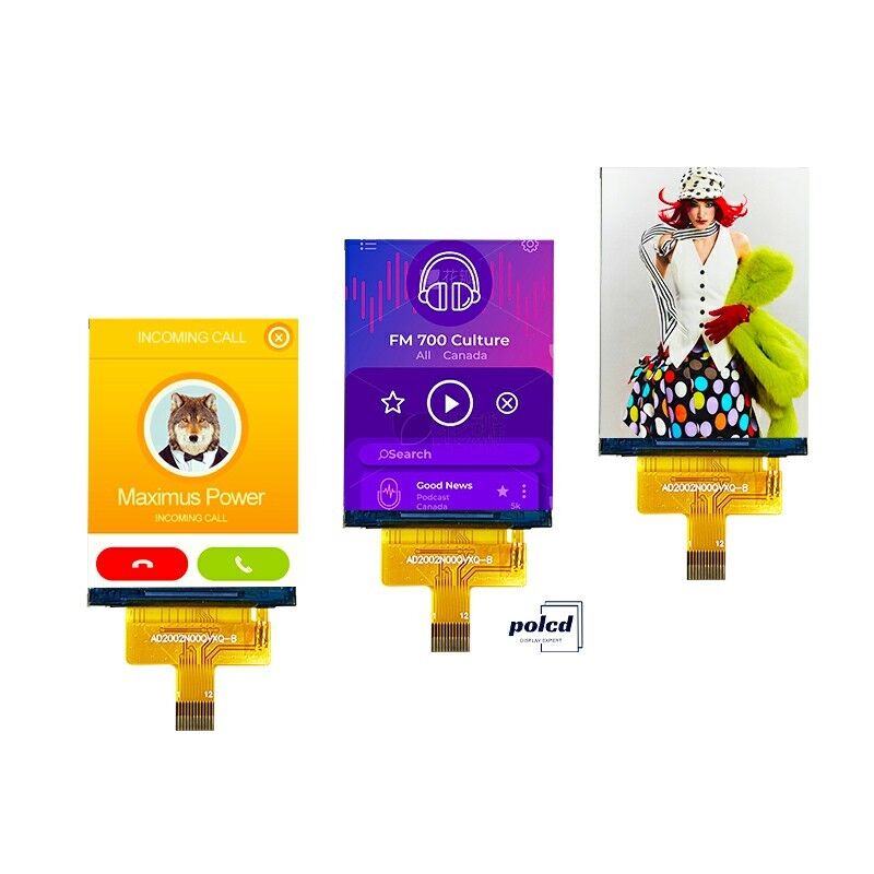 Polcd 240*320 2인치 컬러 LCD 고휘도 SPI 인터페이스 IPS TFT 액티브 매트릭스 LCD 화면