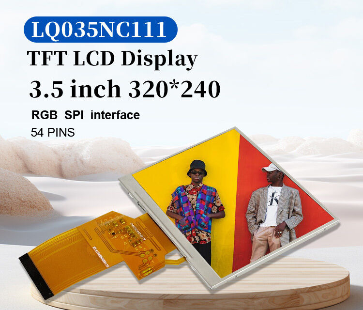 Polcd LQ035NC111 3.5인치 LCD 패널 모듈 320x240 RGB SPI 인터페이스 색상 54핀 퀘어 TFT LCM 디스플레이