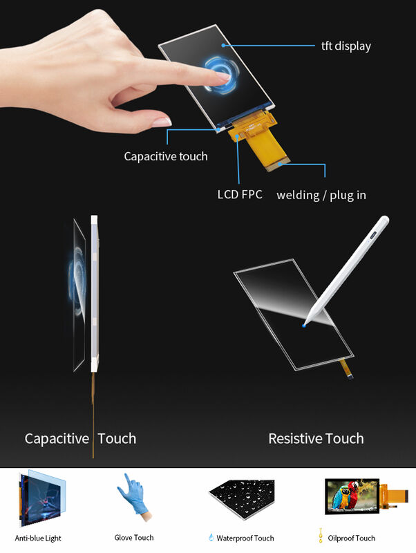 Polcd 3.5 인치 LCD 모듈 320X480 픽셀 IPS 화면 ILI9488 SPI MCU 인터페이스 TFT 디스플레이