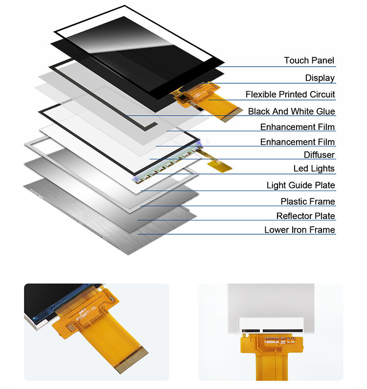 Polcd 3.5 인치 LCD 모듈 320X480 픽셀 IPS 화면 ILI9488 SPI MCU 인터페이스 TFT 디스플레이