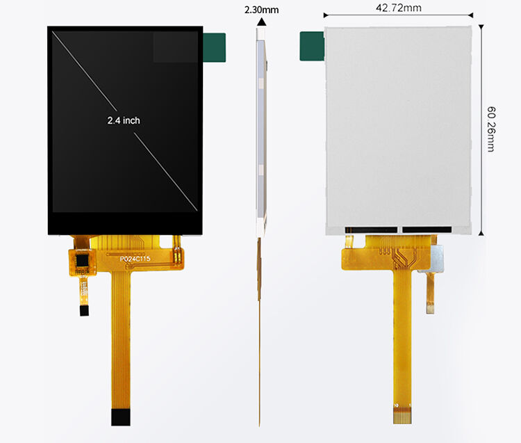 Polcd 작은 터치 LCD 모듈 2.4 