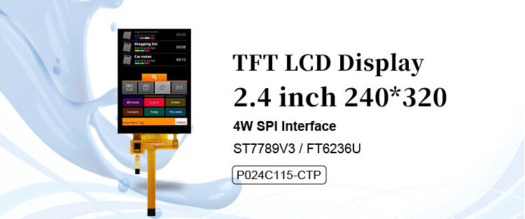 Polcd 작은 터치 LCD 모듈 2.4 