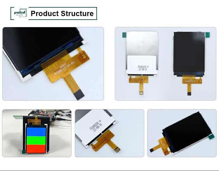 Polcd 넓은 온도 2.8 인치 LCD 모듈 240*320 300nit SPI 2.8 IPS 보는 각 Tft LCD 화면