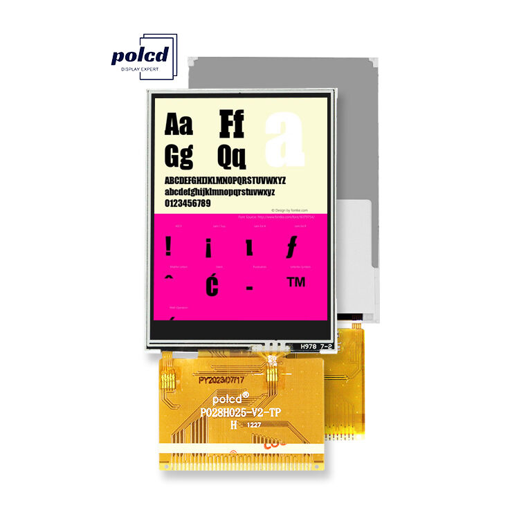 Polcd 240x320 해상도 37 핀 TFT LCD ILI9341V 드라이브 ic 2.8 인치 터치 스크린