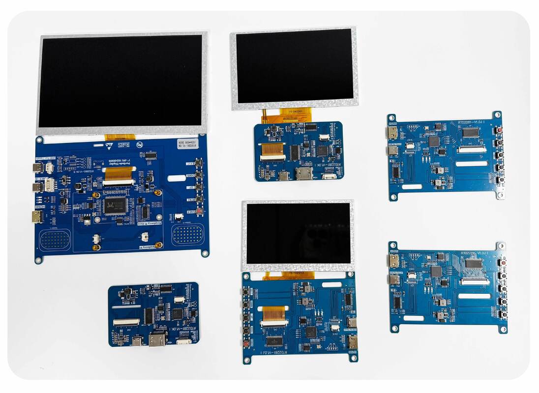 Polcd 고 밝기 7인치 1024x600 RGB LCD 드라이브 보드 RTD2281 산업용 야외 디스플레이용 오디오 스피커