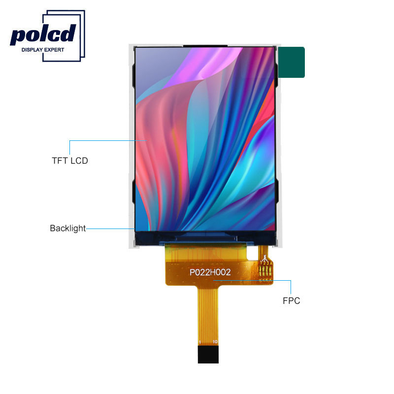 Polcd 240X320 2.2 인치 LCD 디스플레이 ST7789V 작은 Tft 모니터 300 밝기