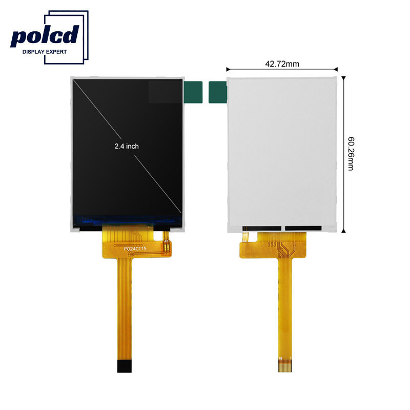 Polcd 260 Nit HD TFT 디스플레이 240X320 2.4 인치 Tft Lcd 4 와이어 SPI