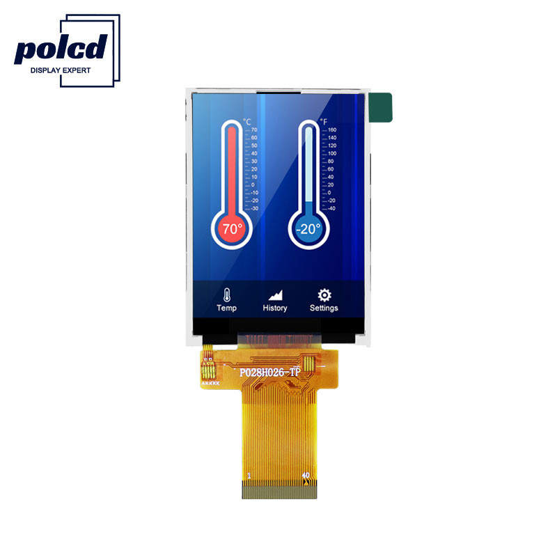 Polcd ILI9341V 의학을 위한 2.8 인치 Tft Lcd 350 Nit Lcd 터치스크린