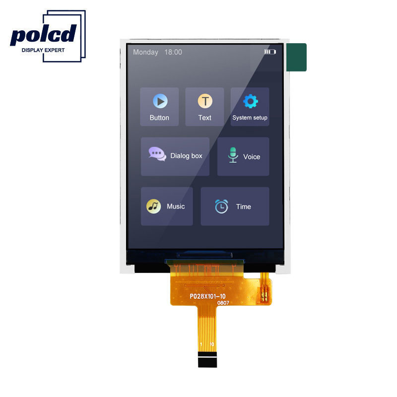 Polcd RoHS 2.8 인치 LCD 디스플레이 300cd/M 고휘도 LCD 모니터
