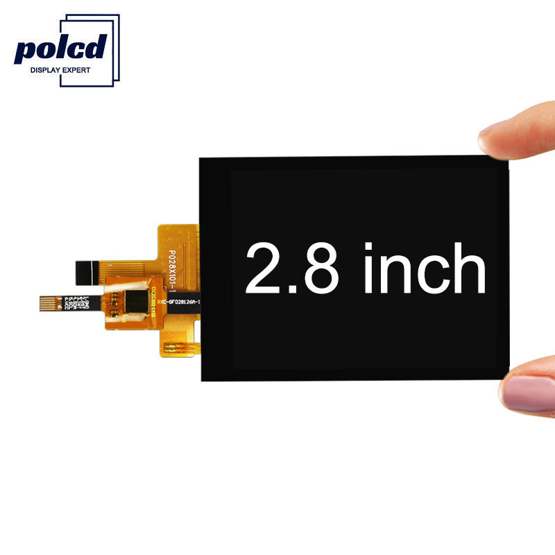 Polcd 300 Nit TFT 전기 용량 터치스크린 RoHS 2.8 인치 Tft 접촉 방패