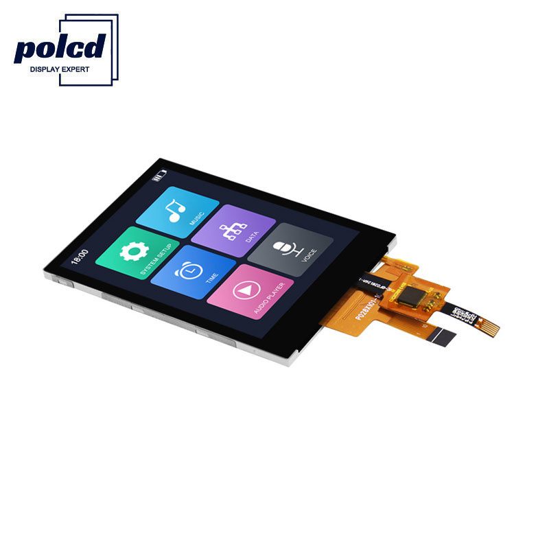 Polcd 300 Nit TFT 전기 용량 터치스크린 RoHS 2.8 인치 Tft 접촉 방패