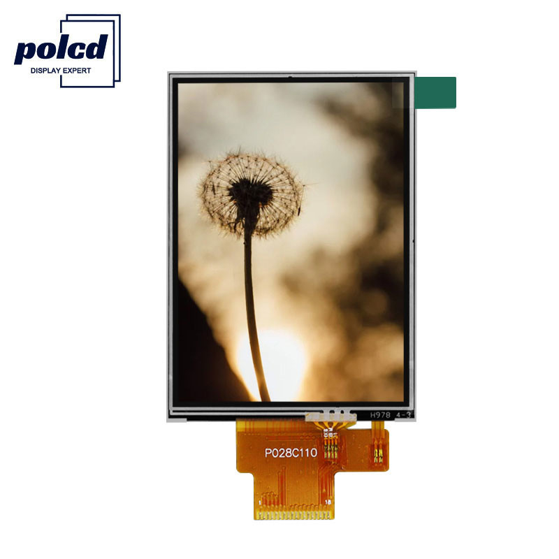 Polcd 4 와이어 SPI 2.8 Lcd 모듈 RoHS 240X320 TFT 저항 막 터치 스크린