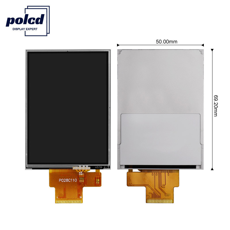Polcd 4 와이어 SPI 2.8 Lcd 모듈 RoHS 240X320 TFT 저항 막 터치 스크린
