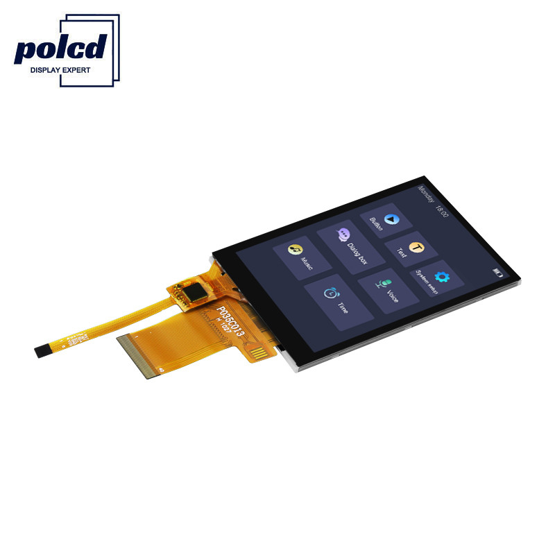 Polcd 450 밝기 Tft 용량 성 8080 MCU 3.5 인치 Tft Lcd 터치 스크린