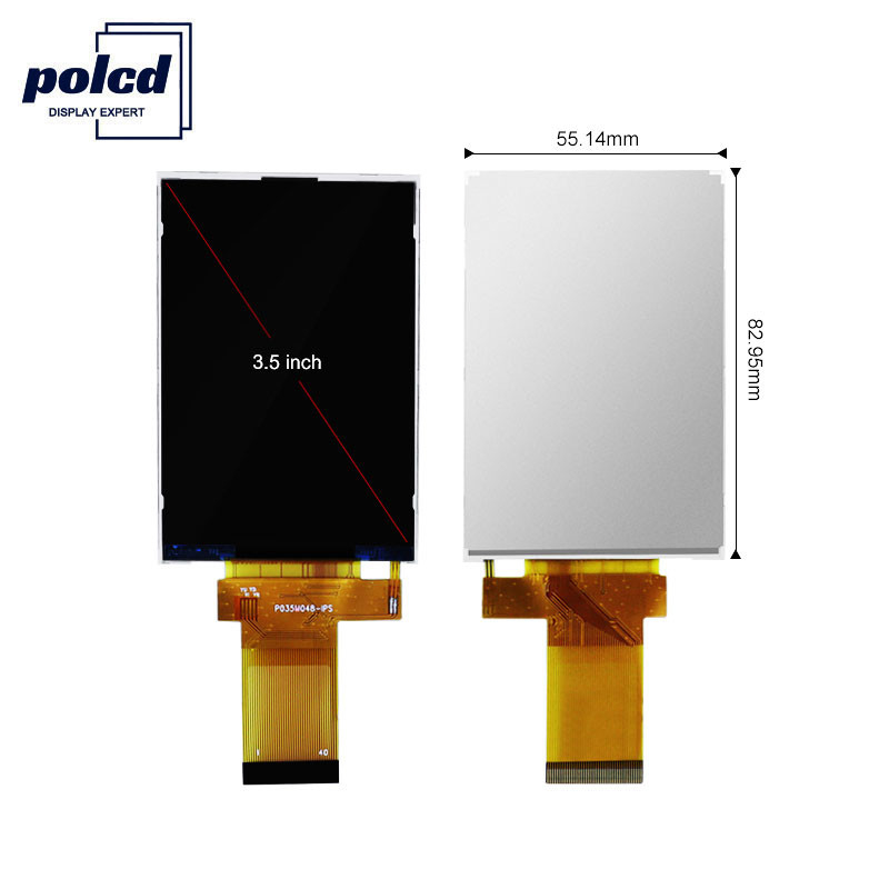 Polcd 350 Nit 800X480 5 인치 Ips 디스플레이 18 비트 RGB Ips Tft 디스플레이 153 * 153 Um