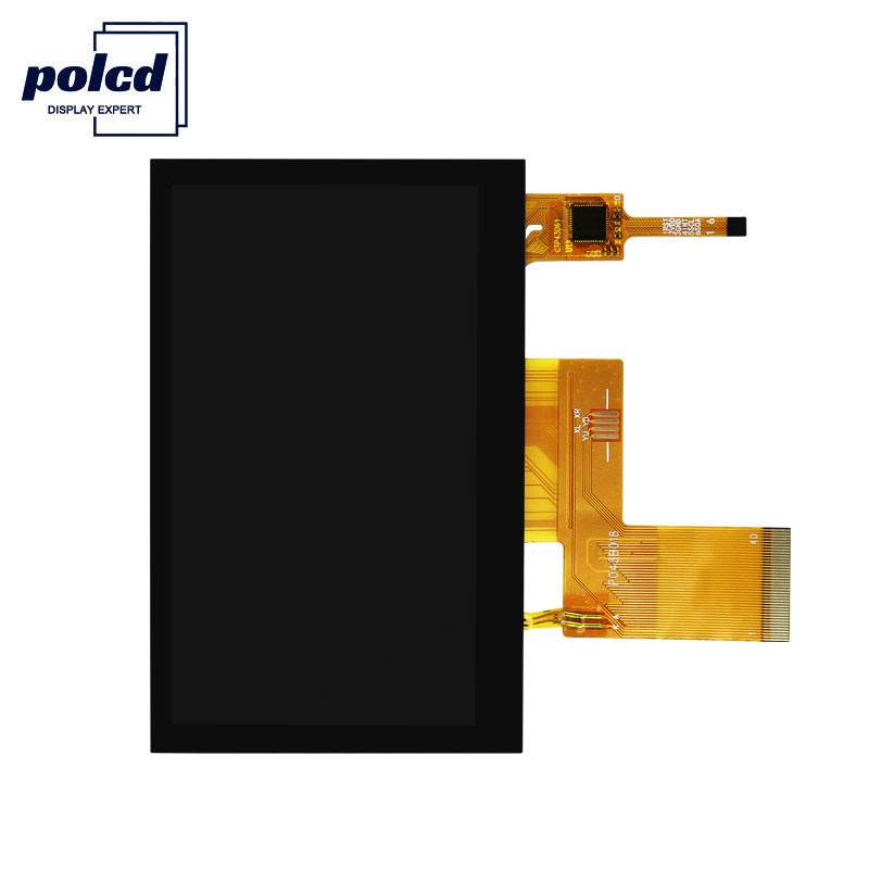 Polcd 픽셀 800x480 Tft 전기 용량 터치 RGB 24비트 4.3 Tft Lcd 터치 스크린
