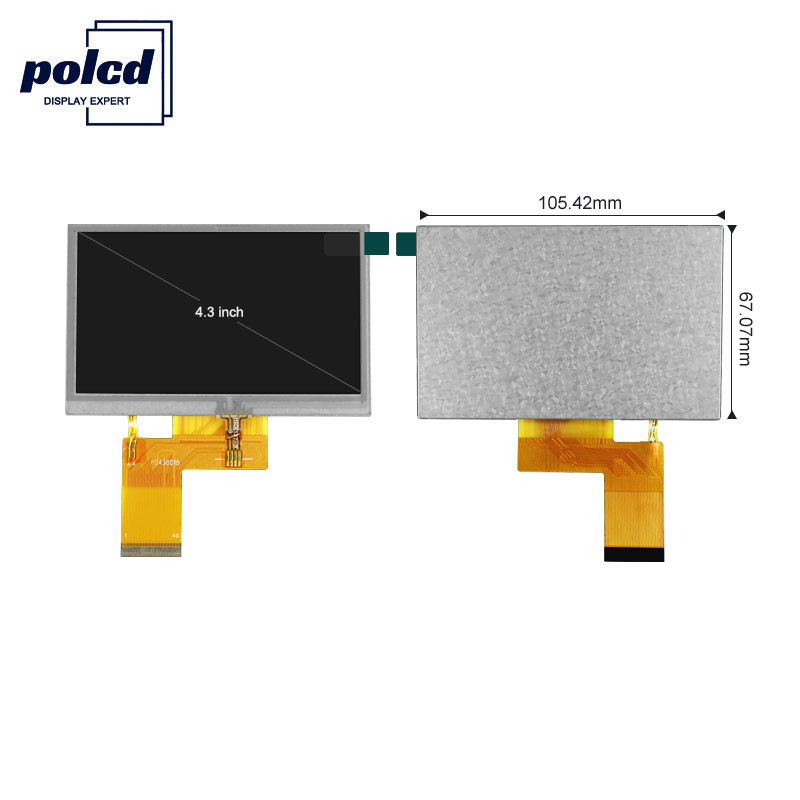 Polcd 800X480 Lcd Tft 4.3 인치 280 Q38 Nit Raspberry Pi 터치 스크린
