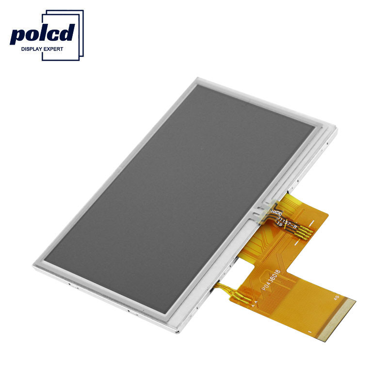 Polcd RGB 24비트 4.3인치 Tft 디스플레이 300 Nits Tft 용량성 터치스크린