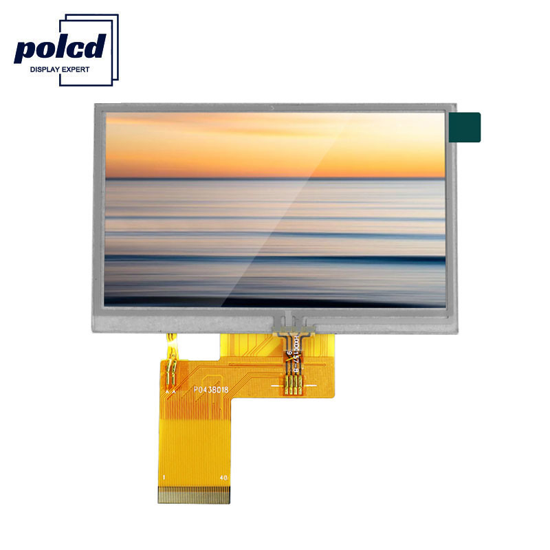Polcd ST7262E43 4.3 인치 Hdmi Lcd 800x480 터치 표시판 RGB 24비트