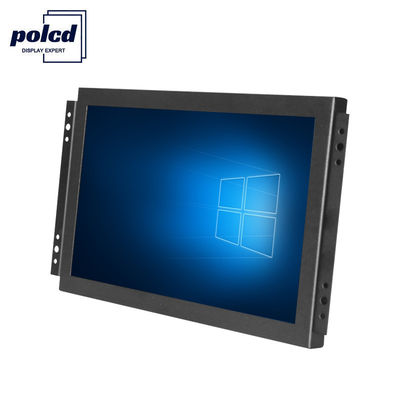 Polcd TFT LCD 디스플레이 10.1 인치 산업용 터치스크린 모니터 고휘도 IP65 검정