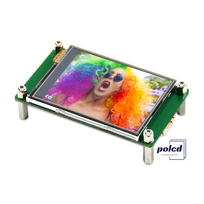 Polcd 2.4인치 TFT LCD 저항 터치 스크린 모듈 240*320 SPI 시리즈 포트 디스플레이 arduino