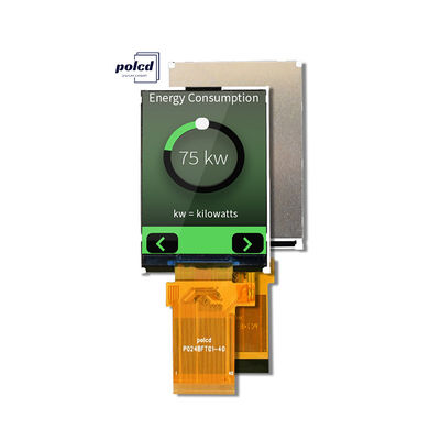 Polcd 풀 컬러 LCD 디스플레이 반사 2.4 인치 TFT SPI MCU 20 핀 Qvga 240x320 TFT LCD