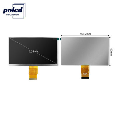Polcd RoHS 300 Nit 7 인치 LCD 디스플레이 800X480 픽셀 TFT LCD 모듈